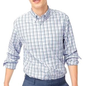 J. Crew Men's Tattersall Flex Casual Shirt 🆕 Size Large
